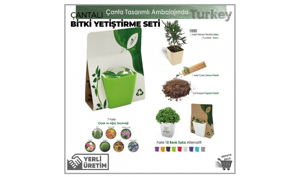 Çantalı Bitki Yetiştirme Seti